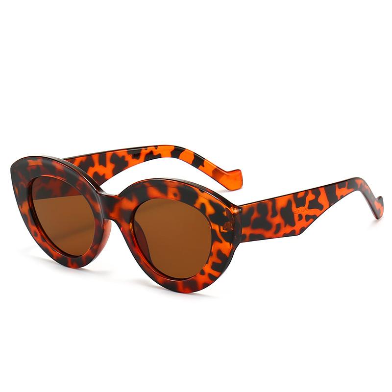 

JYL TS Driving Sunglasses Women UV Protection Round Face 5633 A-9909 британский гоночный зелёный