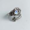 Xiaomi 925 Sterling Silver Rings for Women Couple Minimalist Handmade Retro Moonstone Ring Fine Jewelry Gift Prevent Allergy