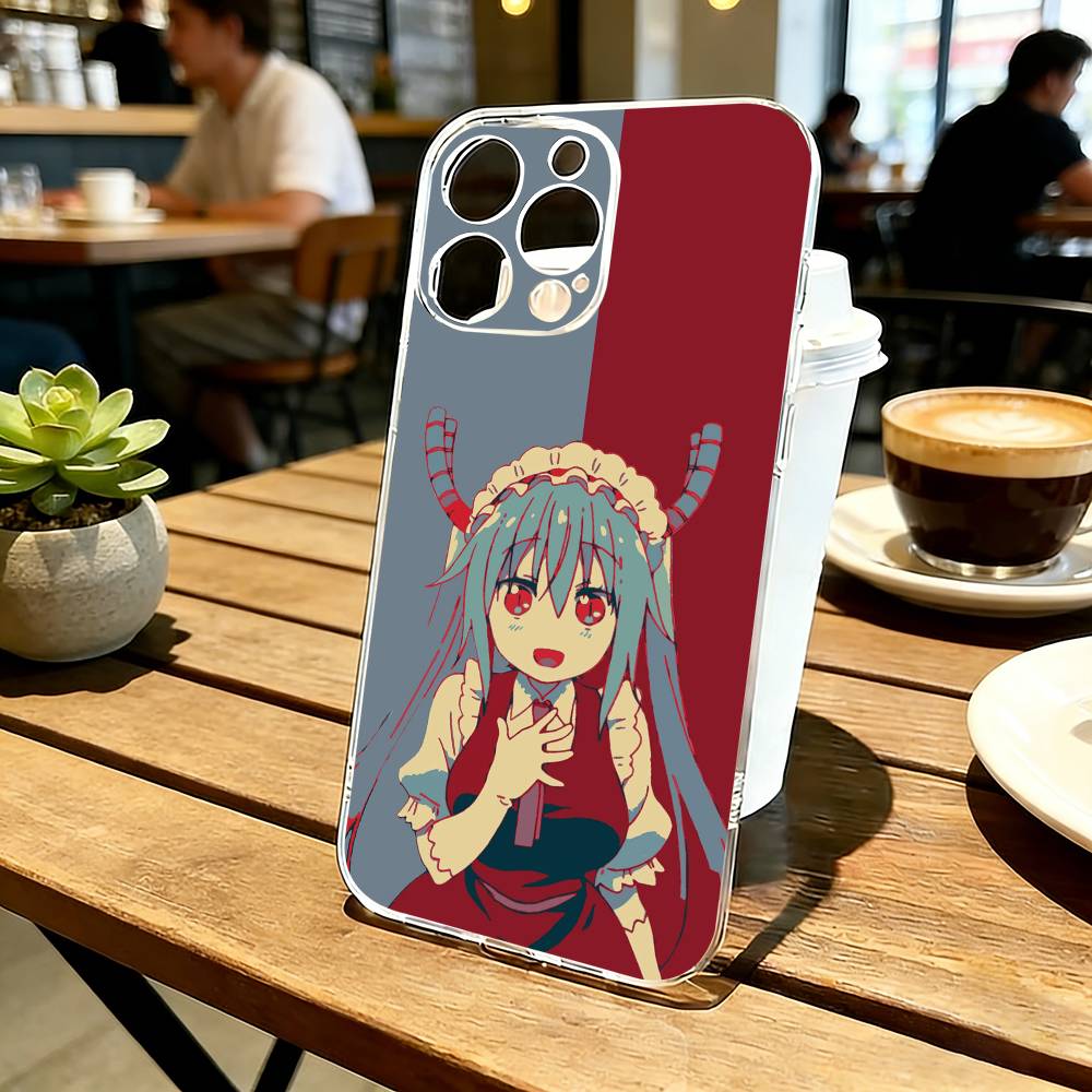 D-Dragon Maid Tohru Ilulu Phone Case Transparent Silicone Soft For iPhone 17 16 15 14 13 12 11 Mini Pro Max Plus