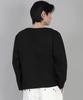 Seinteukeulu Plain Big V-Neck Long Sleeve Tee Bigv-879 Black