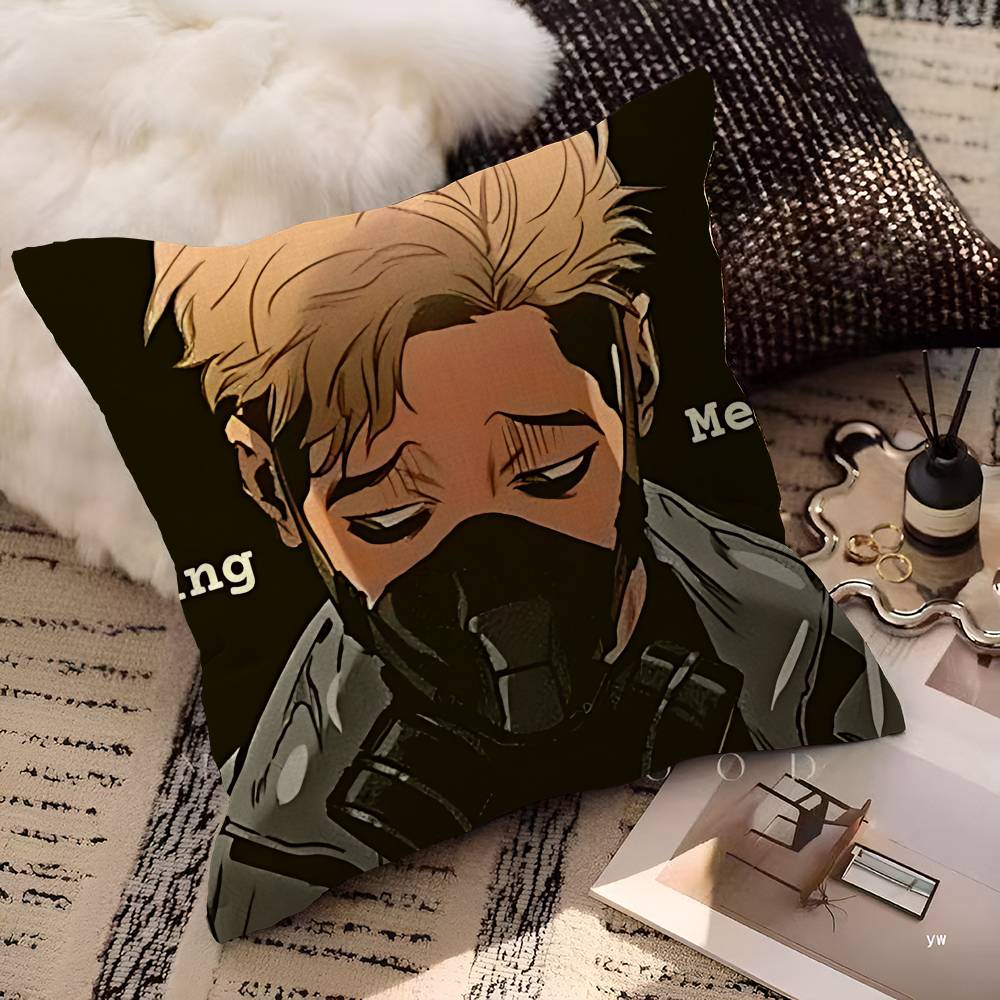 Cartoon Horror KKilling SStalking Personalized Pillow Cover Kids Bedroom Wild Party Decor Pillowcase Kid Birthday Shower Gift