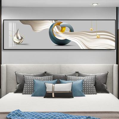 Moderne minimalistische abstracte geometrische decoratieve schilderkunst lichte luxe slaapkamer achtergrond muurkunst esthetische decoratie poster