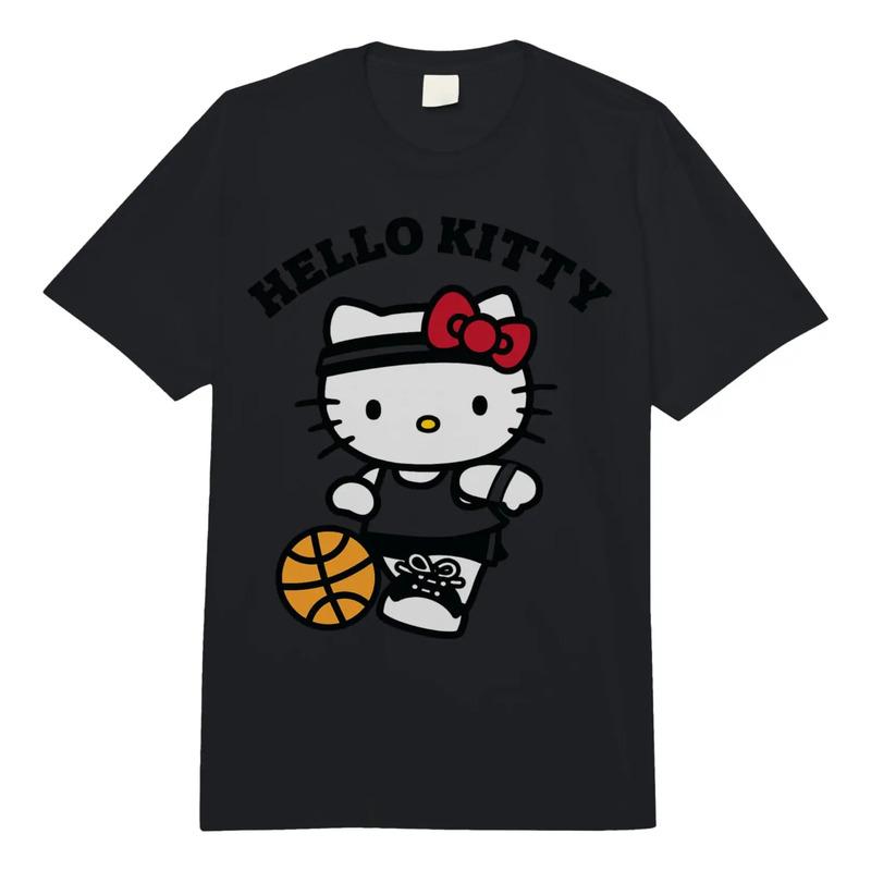 Camiseta Hello Kitty Basketball Comfort Colors Para Adulto, S