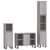 VidaXL Ensemble de meubles de salle de bain 3 pcs Sonoma gris 3190313
