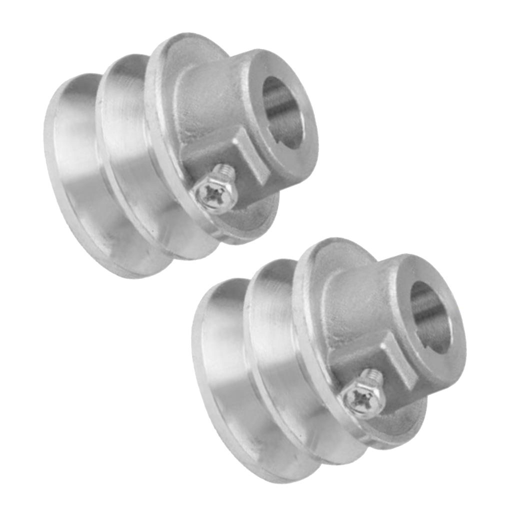 Puleggia di Ricambio per 168F 170F Installazione Facile Prestazioni Stabili Puleggia a Cinghia Alesaggio 19mm/20mm Puleggia a Doppia Scanalatura
