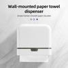 Paper Towel Dispenser Wall Mount Multifold Hand Paper Tissue Holder with Lock Waterproof Self Adhesive Tissue Box for