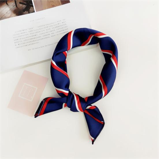 Scarf Stylish Elegant Stripe Pattern Fashion Neckerchief for Wedding