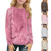 Children's Long-sleeved O-neck Top Printed Daily Casual