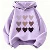 Kinder Niedlicher Herz-Harajuku-Hoodie - Jungen & Mädchen Herbst/Winter Lässiger Pullover