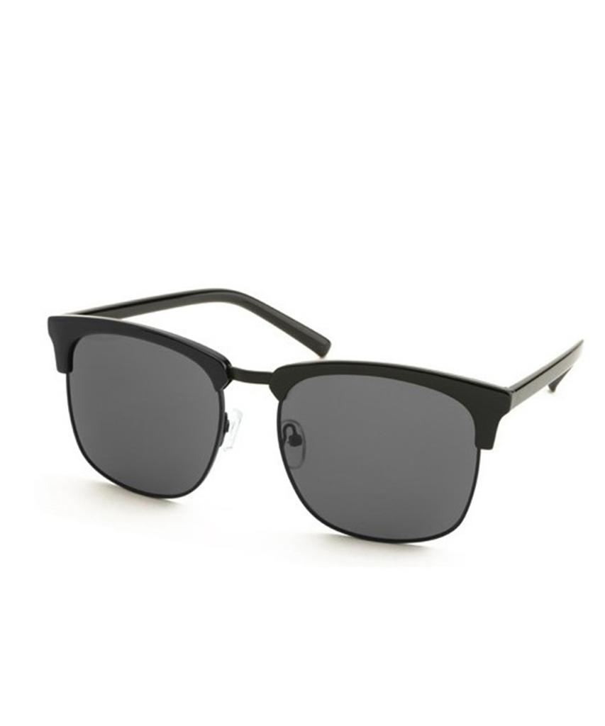 MAISON MASTER Iren Sunglasses (Black-Black Mirror)