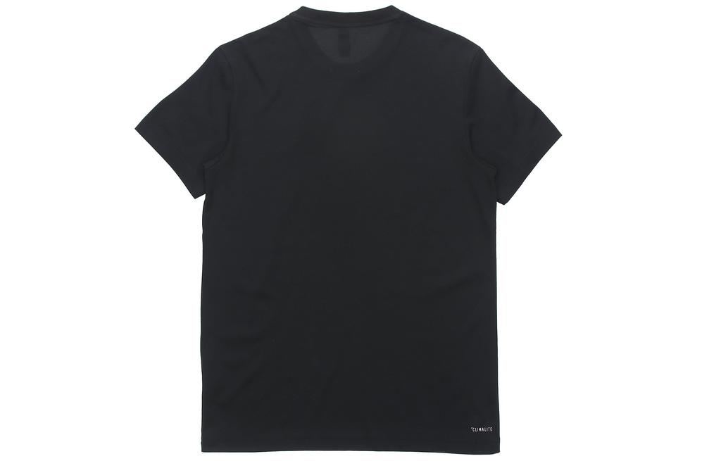 adidas T-Shirts Herren Schwarz Rundhals Mittlere Normale Passform DZ1871