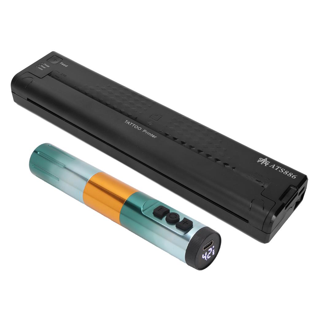 1200mAh Thermal Tattoo Transfer Stencil Copier Machine USB Interface 1500mAh Wireless Tattoo Pen