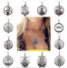 Hollow Vintage Necklace Aromatherapy Locket Essential Oils Diffuser Locket Necklace Perfume Pendant Animal Owl Tree Necklace