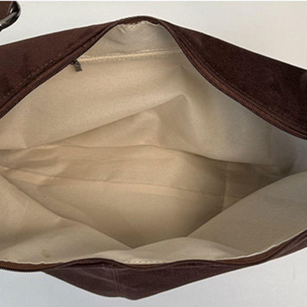 Handbag Vintage PU Crossbody Bag Large Capacity Female Tote Bag Suede Matte Hobo Bag Students