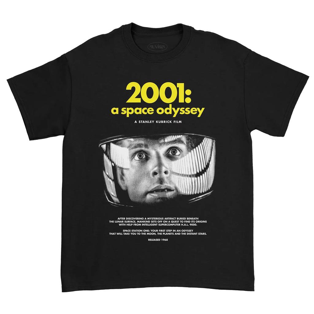 Klasyczny Retro Film Science Fiction 2001 Odyseja Kosmiczna Graficzny Nadruk Koszulka Unisex Damska Czysta Bawełna Odzież Domowa Letnia Nowy Top