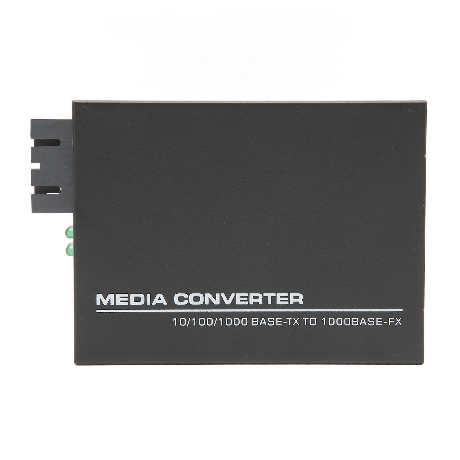 

Gigabit Fast Ethernet Media Converter Single Mode Dual SC 10 100 1000Base Tx RJ 45 Fiber Media