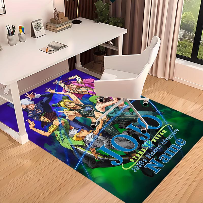 Custom Personalization JoJo's Bizarre Adventure Print Area Rug - Soft, Washable Non-Slip Indoor Mat,Living Room,Home&Office Decorative Rug
