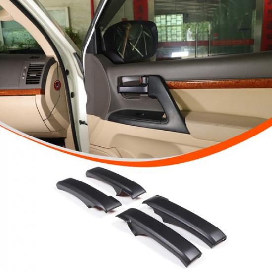 Matte Black Inner Door Grab Handle Cover Trim For Land Cruiser LC200 J200 08-22