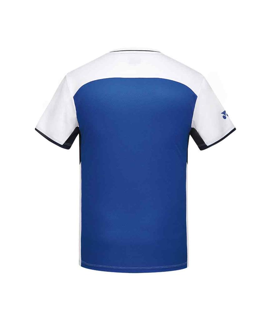 YONEX 261Ts007M Blanc/Bleu Homme Graphisme Rugueux Vêtement de Jeu
