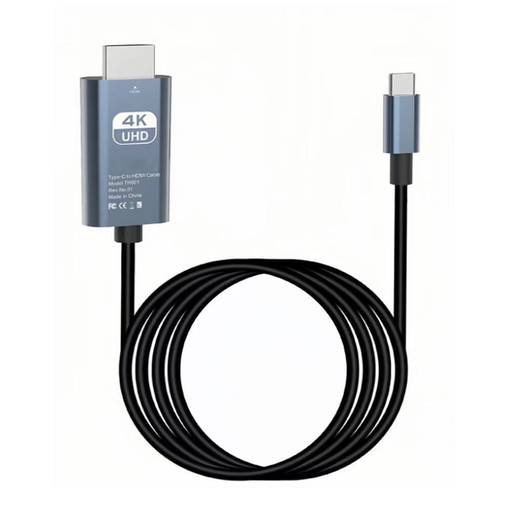 USB-C To HDMI Screen Mirroring Cable Compatible with Smartphones, Tablets, Switch Consoles; 4K HD Video Output Adapter