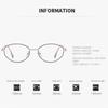 Metall Ovaler Rahmen Photochrome Myopie Brille Damen INS Stil Blaulichtblockierend Minus Dioptrien Brillen Dioptrien 0 Bis -4.0