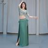 Oriental Mesh Print Belly Dance Performance Dress Set for Women