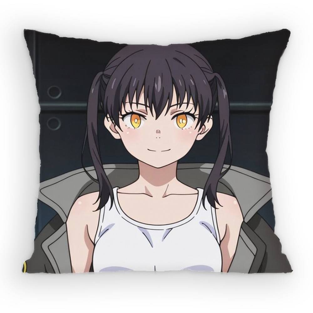 Fire Force Tamaki Kotatsu Pillow Case Sofa Living Room for Bedroom car Headboard Backrest Cushion Square Cushion Nap Time