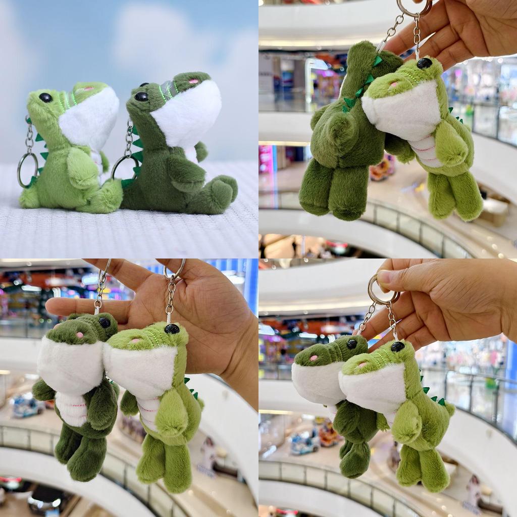 Cute Animal Plush Crocodile Doll With Pp Cotton Filling For Bag Decoration
