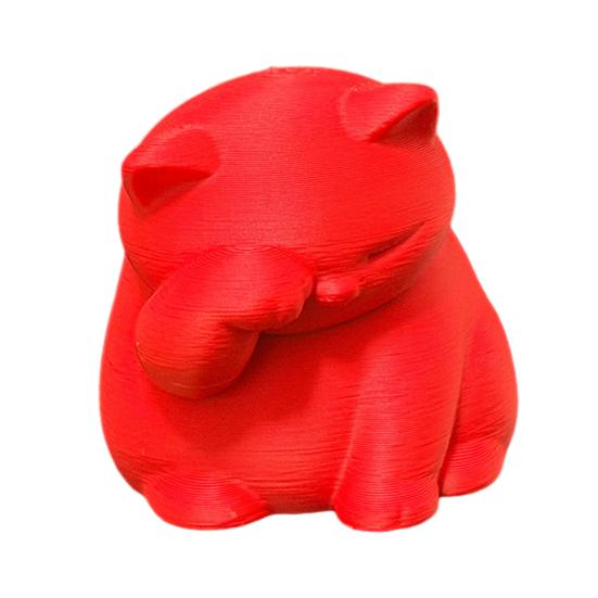 Cat Ornament 3D Printed Matte Texture Decompression Decoration Cat красный