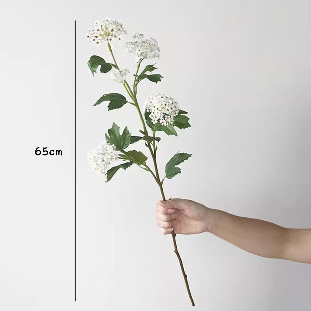 

White Rustic Tiny Artificial Flower Snowball Plastic Bridal Handheld Bouquet Floral Arrangements Natural Aesthetic Decor Spring