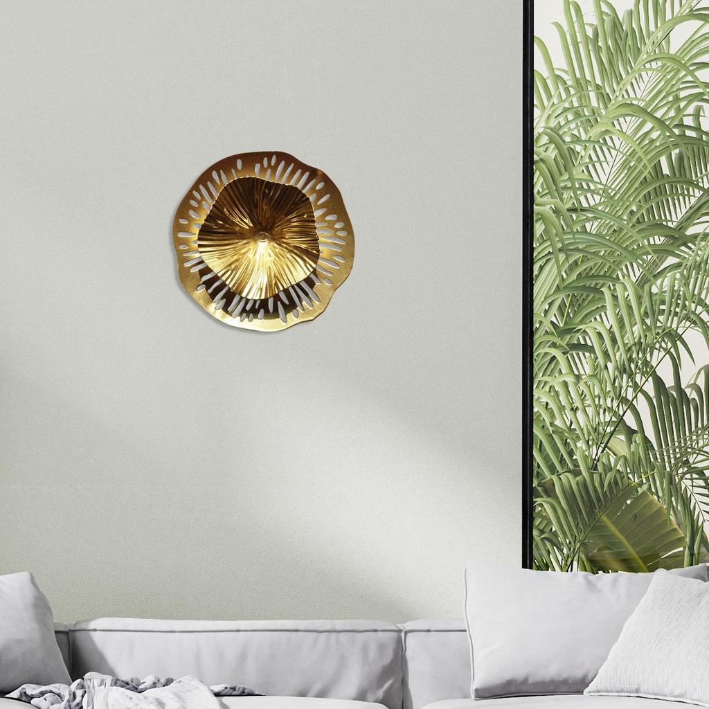 Metal Irregular Disc Wall Decor Iron Art Hanging Nordic Wall Hanging Decoration for Home Living Room Cafe Restaurant Decor