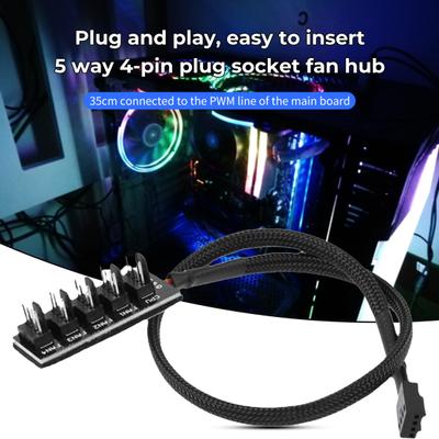 Mükemmel PC Fan Ayırıcı Kablo Uzun Ömürlü Taşınabilir Güvenilir