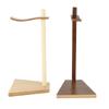 Wood Headphone Stand Headset Holder Earphone Stand Hanger with Wood Supporting Bar, Solid Base for All Headphones Size