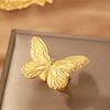 Elegant Finger Rings Butterfly Rings Party Accessories Butterfly Weddings Rings Stainless Steel Texture for Casual Look