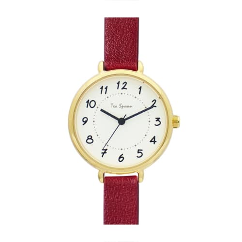 Tea Spoon Nickel-Free Simple Index Watch H04419A-1 RD Women's Red
