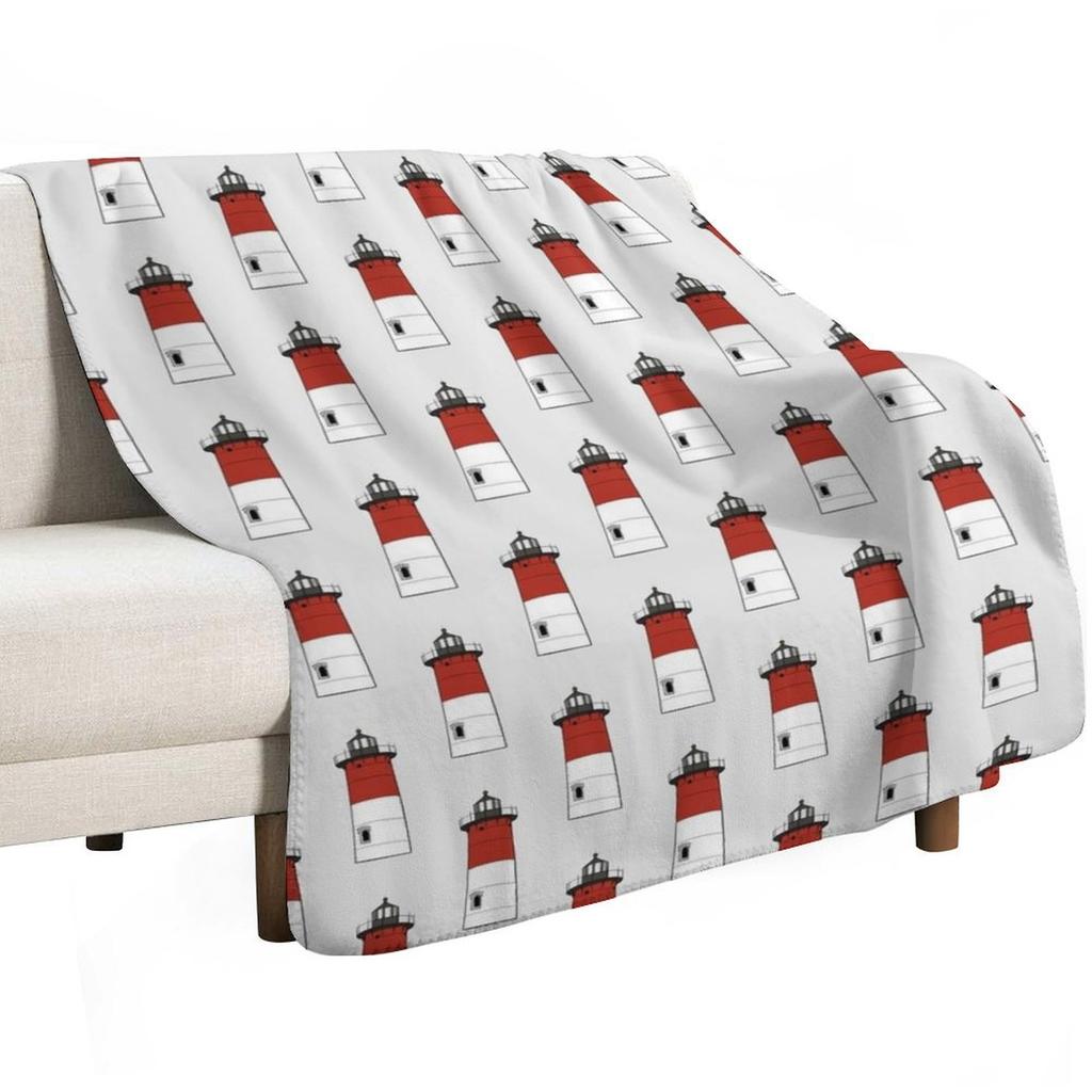 Nauset Lighthouse Throw Blanket Cozy Throw Blanket for Bed Sofa Chair