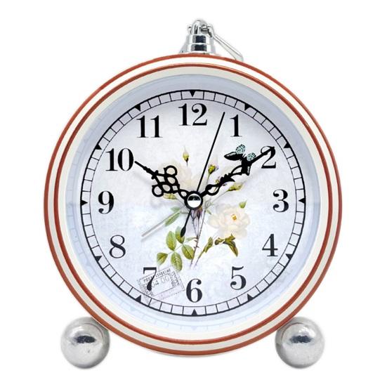 Vintage Metall Analoger Wecker Großes Display Tickenlos Leise Batteriebetrieben Schlafzimmer Retro Schreibtisch Quarz Uhr Kinder Schüler Geburtstagsgeschenk