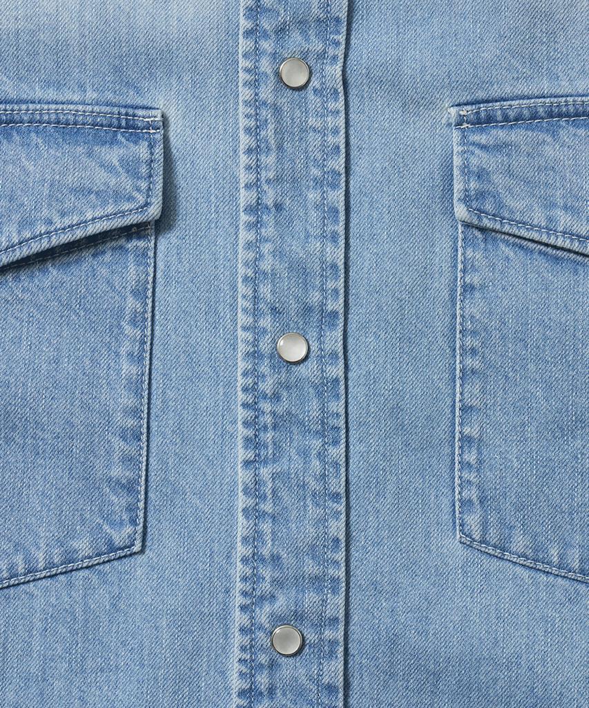 Poteoli Light Denim Shirt (Light Blue)