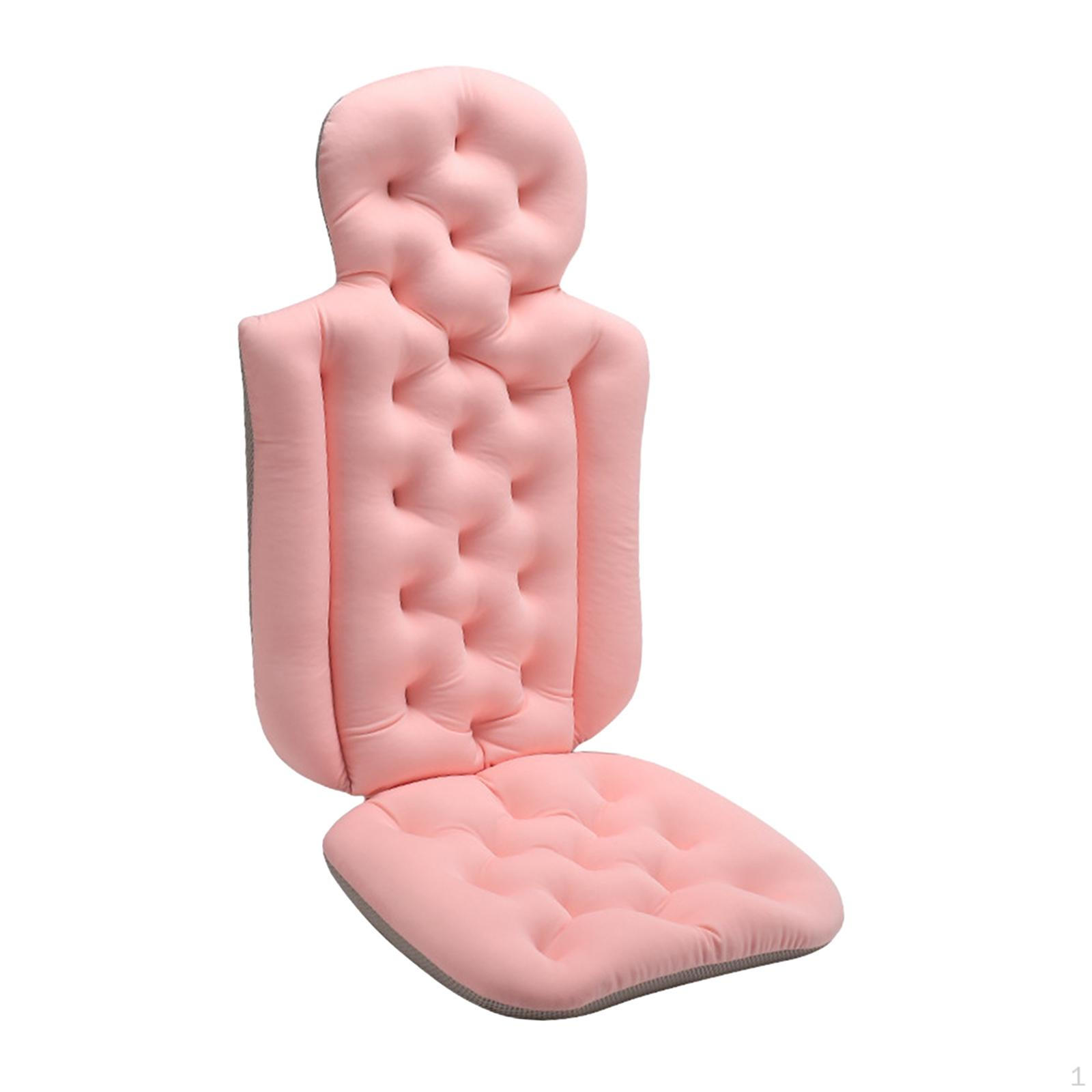 

Подушка для ванны, поддержка спины, коврик для купания, дышащая подушка для подголовника для СПА розовый