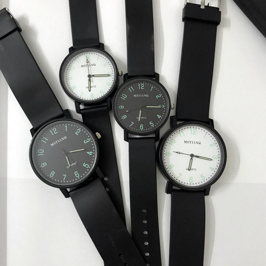 Exam Luminous Watch Female Simple Trend Student Style College Style Retro Literary Couple Watch