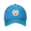 Classic Cotton Smiling West Highland White Terrier Baseball Cap Women Men Adjustable Westie Dog Dad Hat Sports