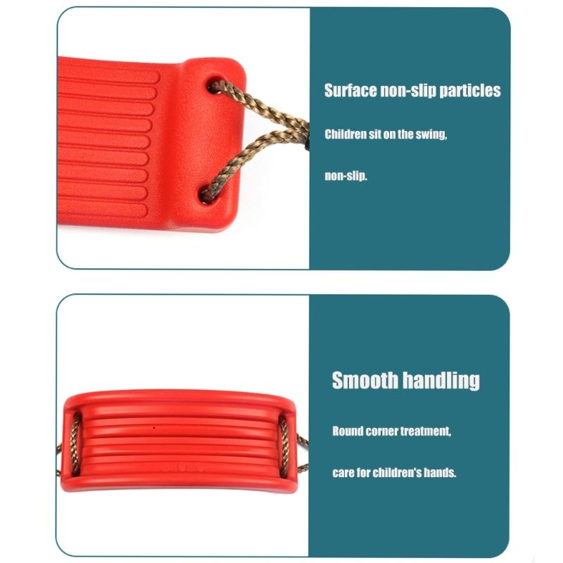 Kids Swing Seats Adjustable Swing Rope Indoor Outdoor Hanging Swing Set Garden Yard Rope Swing Board Playground Equipment