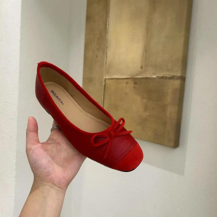 

Inner heightening retro niche versatile commuter shoes women s shoes 2025 spring French fairy ballet evening shoes 40