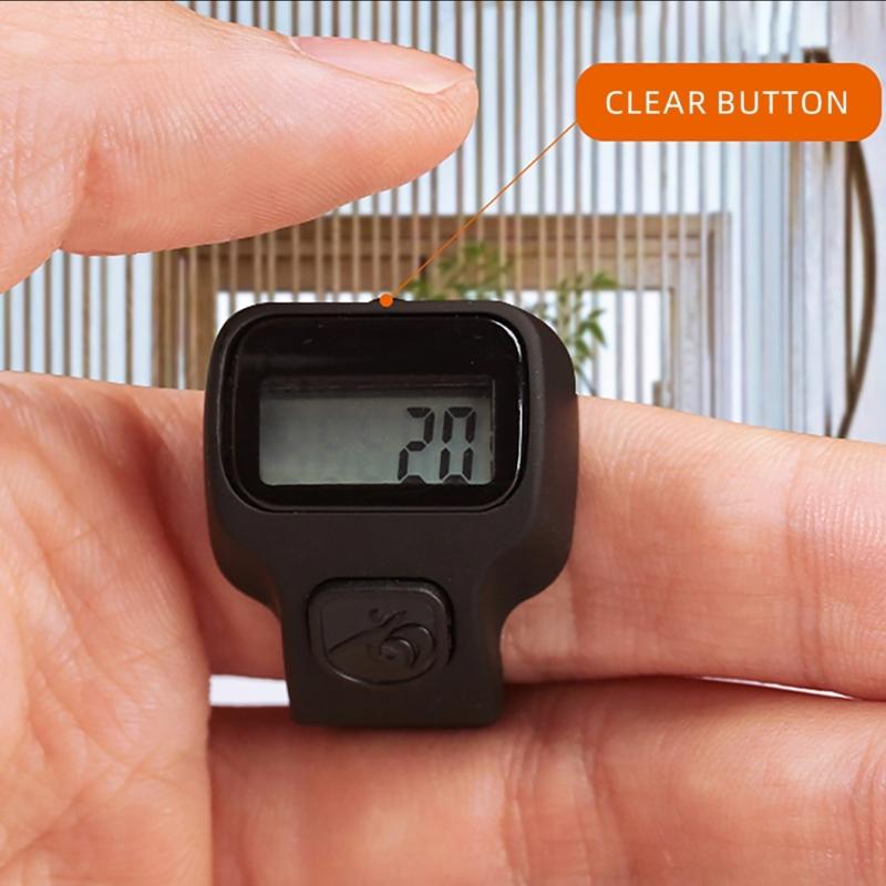 Batteriebetriebene digitale LCD elektronische Fingerringe Hand-Strichzähler 5-stelliger Zähler Klicker für gutes Zählen Runde