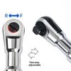 Motorized Rotating Ratchet Extended Wrench Hand Tool With Additional Grip For Simple Bolt Removal In Difficult Locations