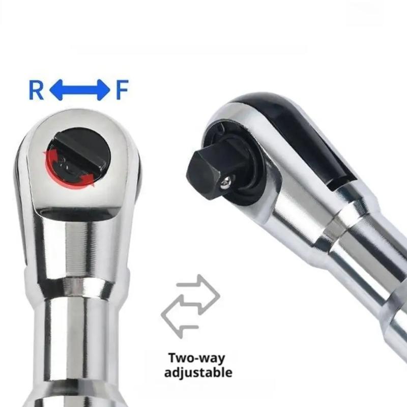 Motorized Rotating Ratchet Extended Wrench Hand Tool With Additional Grip For Simple Bolt Removal In Difficult Locations