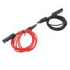 2m 6.6ft 12AWG Solarpanel Verlängerungskabel mit Buchse und Stecker Rot Schwarz 2.5mm2