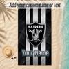 Beach TowelLas Vegas Raiders Custom Name Text Personalized Soft Towel for Beach Pool Indoor Home Decor Gift