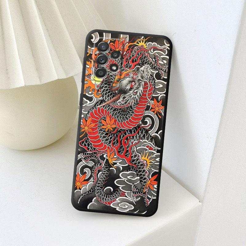 Fashion Chinese Tiger Dragon Phone Case For Samsung Galaxy A50 A20e A70 A54 A34 A40 A10s A10 A02 A01 A02s A03 Core A04 Cover