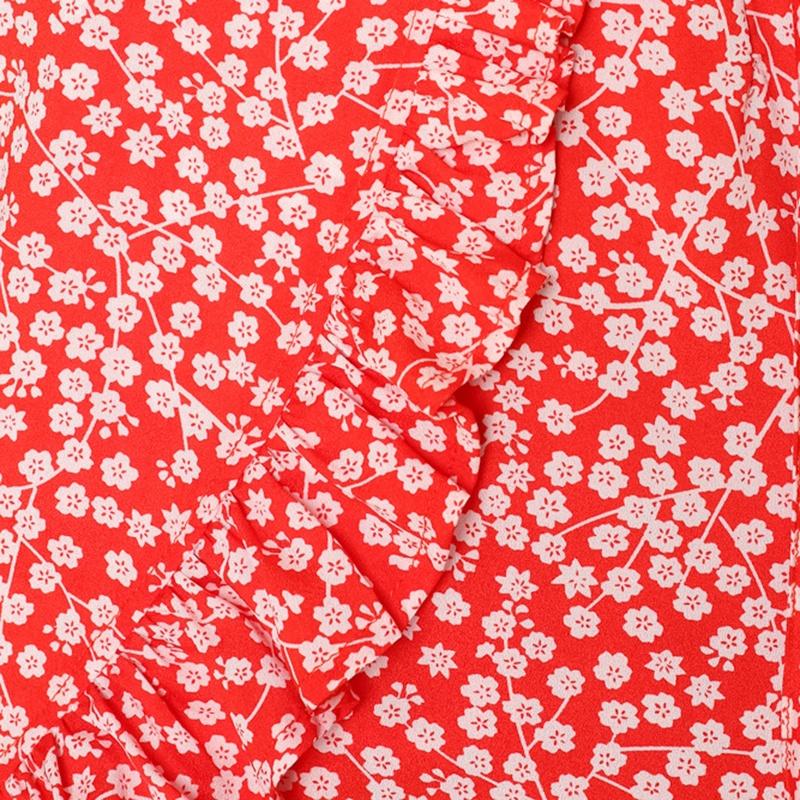 Premium Women Short Sleeve Wrap Boho Floral Mini Dress For Effortless Summer Style